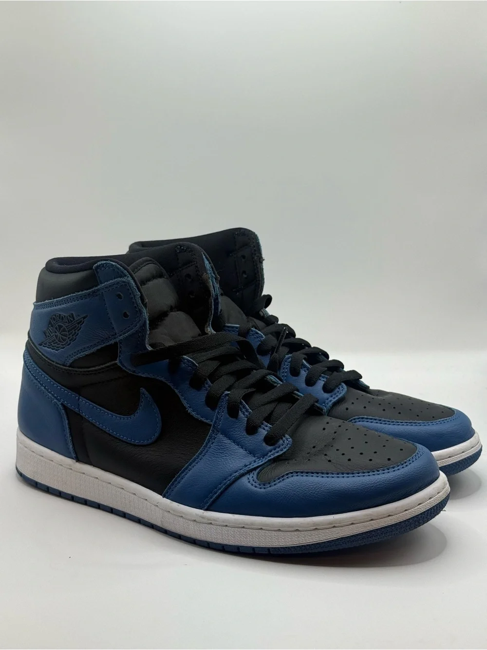 Jordan Men’s High-Top Sneakers in Black and Blue